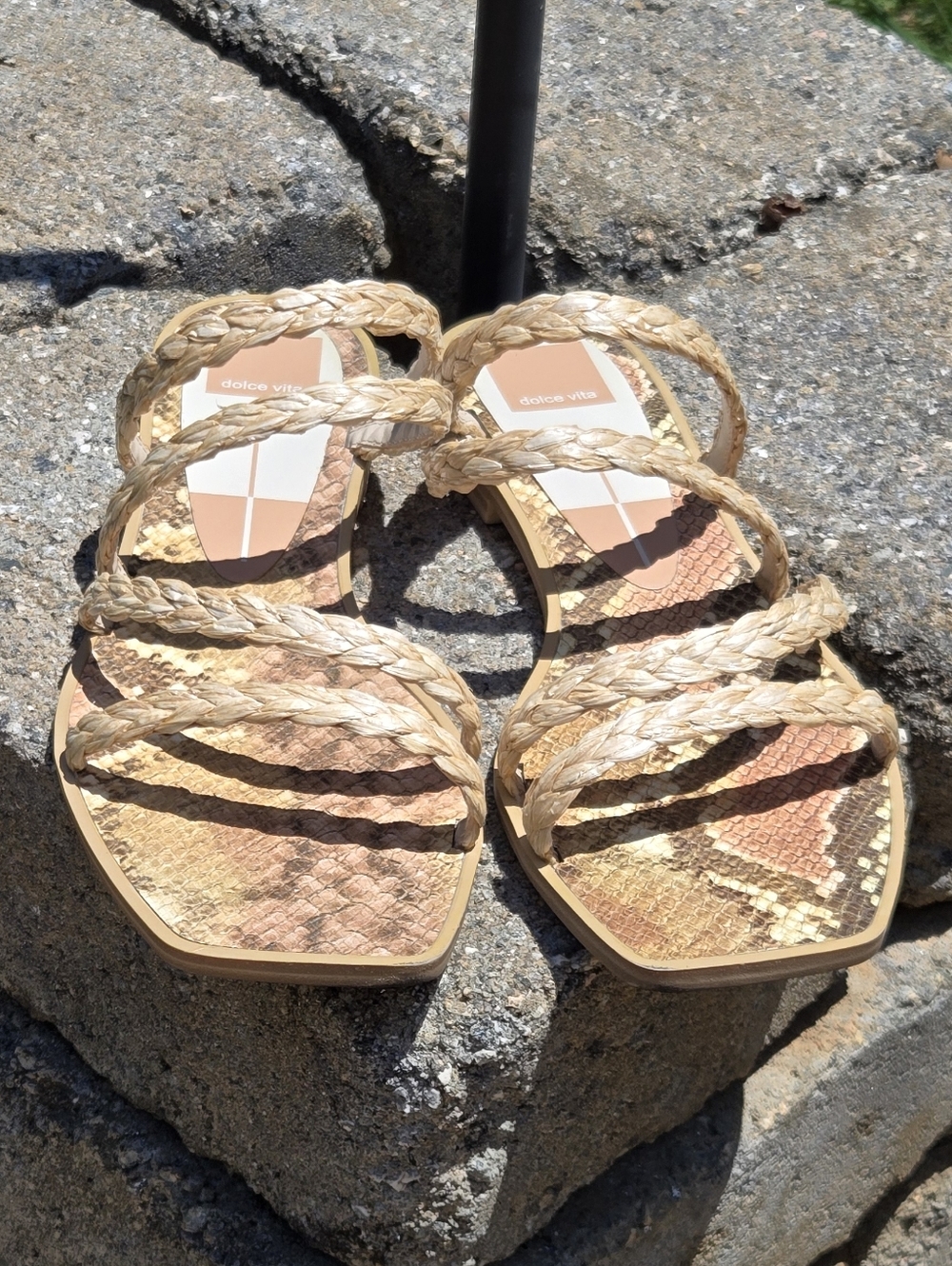 Braided Strap Sandals in Tan - Dolce Vita